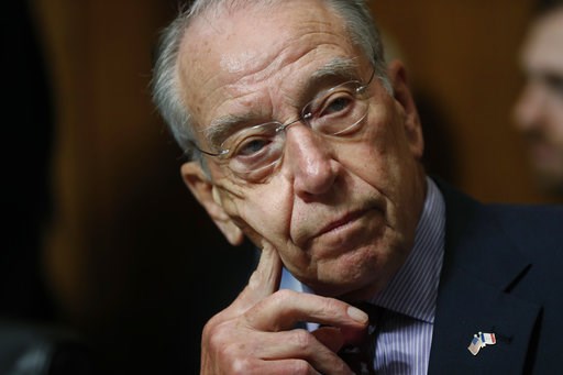 (AP Photo/Pablo Martinez Monsivais). FILE - In this Sept, 28, 2018 file photo, Senate Judiciary Committee Chairman Chuck Grassley of Iowa chairs a meeting of the committee on Capitol Hill in Washington. McConnell’s blockade of a popular criminal justi... (AP Photo/Pablo Martinez Monsivais). FILE - In this Sept, 28, 2018 file photo, Senate Judiciary Committee Chairman Chuck Grassley of Iowa chairs a meeting of the committee on Capitol Hill in Washington. McConnell’s blockade of a popular criminal justi...