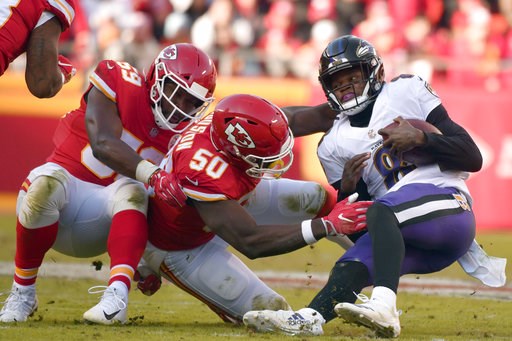 Butker's OT field goal lifts Chiefs past Ravens, 27-24