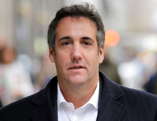 (AP Photo/Seth Wenig, File). FILE - In this April 11, 2018, file photo, Michael Cohen, President Donald Trump's former attorney, walks along a sidewalk in New York. Cohen will testify publicly before Congress in February 2019. (AP Photo/Seth Wenig, File). FILE - In this April 11, 2018, file photo, Michael Cohen, President Donald Trump's former attorney, walks along a sidewalk in New York. Cohen will testify publicly before Congress in February 2019.
