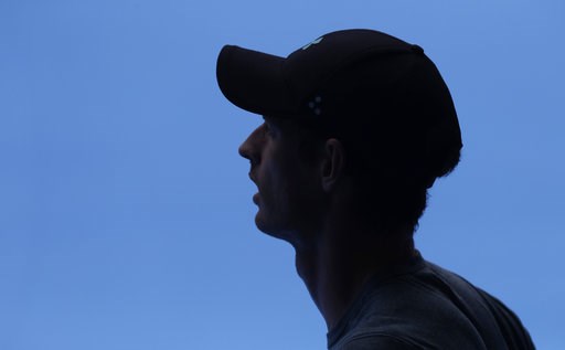 (AP Photo/Mark Baker). Britain's Andy Murray waits in the shade during his practice match against Serbia's Novak Djokovic on Margaret Court Arena ahead of the Australian Open tennis championships IN Melbourne, Australia, Thursday, Jan. 10, 2019. (AP Photo/Mark Baker). Britain's Andy Murray waits in the shade during his practice match against Serbia's Novak Djokovic on Margaret Court Arena ahead of the Australian Open tennis championships IN Melbourne, Australia, Thursday, Jan. 10, 2019.