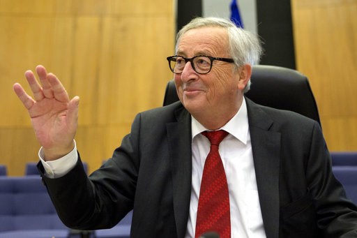 (AP Photo/Virginia Mayo). European Commission President Jean-Claude Juncker waits for the start of the weekly College of Commissioners meeting at EU headquarters in Brussels, Wednesday, Jan. 9, 2019. (AP Photo/Virginia Mayo). European Commission President Jean-Claude Juncker waits for the start of the weekly College of Commissioners meeting at EU headquarters in Brussels, Wednesday, Jan. 9, 2019.