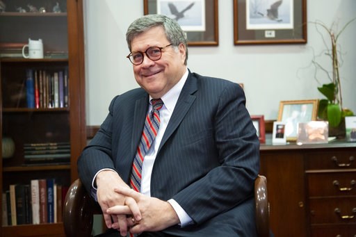 (AP Photo/J. Scott Applewhite). President Donald Trump's attorney general nominee, William Barr, meets with Senate Judiciary Committee Chairman Chuck Grassley, R-Iowa, on Capitol Hill in Washington, Wednesday, Jan. 9, 2019. Barr, who served in the posi... (AP Photo/J. Scott Applewhite). President Donald Trump's attorney general nominee, William Barr, meets with Senate Judiciary Committee Chairman Chuck Grassley, R-Iowa, on Capitol Hill in Washington, Wednesday, Jan. 9, 2019. Barr, who served in the posi...
