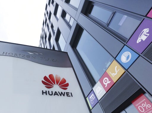 (AP Photo/Czarek Sokolowski). The Huawei logo displayed at the main office of Chinese tech giant Huawei in Warsaw, Poland, on Friday, Jan. 11, 2019. Poland's Internal Security Agency has charged a Chinese manager at Huawei in Poland and one of its own ... (AP Photo/Czarek Sokolowski). The Huawei logo displayed at the main office of Chinese tech giant Huawei in Warsaw, Poland, on Friday, Jan. 11, 2019. Poland's Internal Security Agency has charged a Chinese manager at Huawei in Poland and one of its own ...