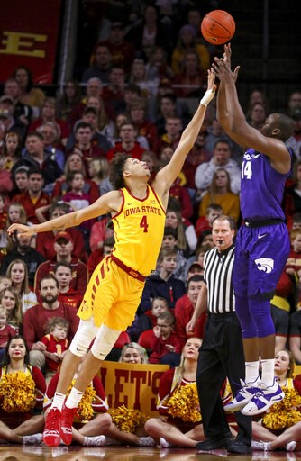 Barry Brown lifts Kansas State over No. 20 Iowa State 58-57