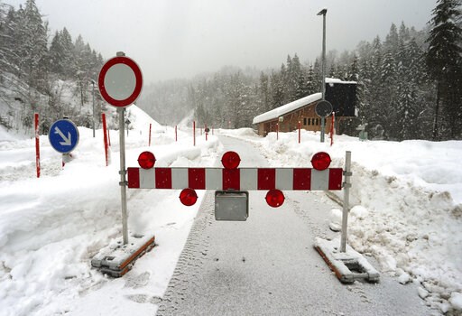 The Latest: Man clearing roof dies in avalanche in Austria