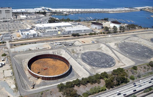 (AP Photo/Lenny Ignelzi, file). FILE - The Sept. 4, 2015 file photo shows the Carlsbad, Calif. desalination plant which borders Interstate 5 on one side and the Pacific Ocean on the other in Carlsbad, Calif. UN Warns of Rising Levels of Toxic Brine as ... (AP Photo/Lenny Ignelzi, file). FILE - The Sept. 4, 2015 file photo shows the Carlsbad, Calif. desalination plant which borders Interstate 5 on one side and the Pacific Ocean on the other in Carlsbad, Calif. UN Warns of Rising Levels of Toxic Brine as ...