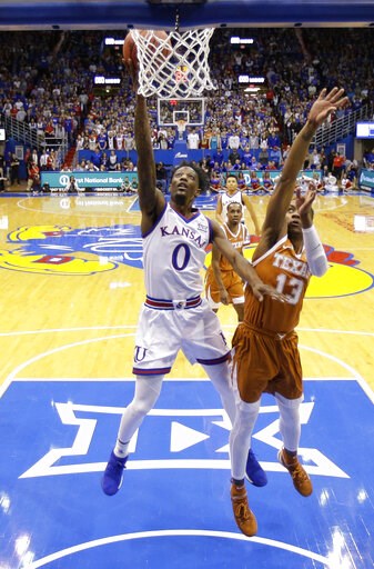 No. 7 Kansas holds on to beat Texas 80-78 at Phog