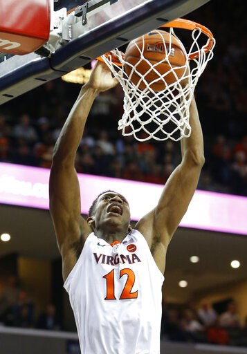 Hunter, Jerome lead No. 4 Virginia in rout of Hokies, 81-59