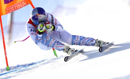With braces on both knees, Vonn struggles with aerodynamics