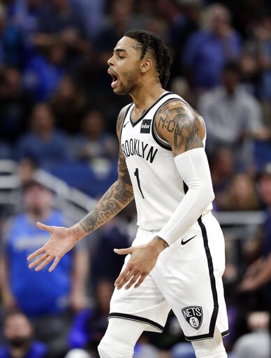 Russell scores 40 as Nets come back to beat Magic 117-115