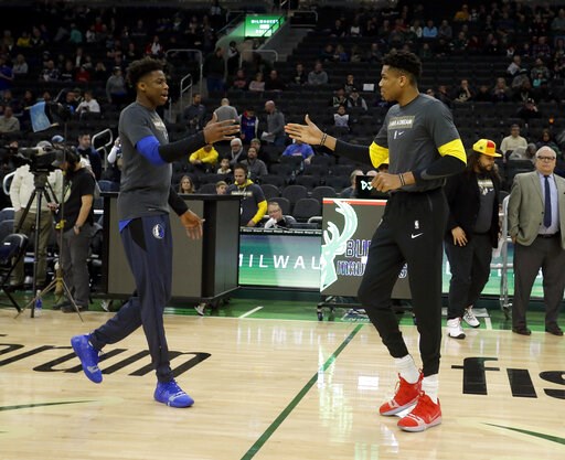 Giannis and Kostas Antetokounmpo connect in Milwaukee
