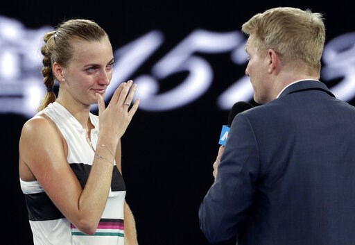 Kvitova back in Grand Slam semis, a 1st in 'second career'