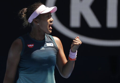 The Latest: Naomi Osaka into 1st Australian Open semifinal