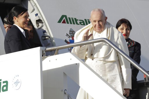 The Latest: Pope announces visit to Japan in November