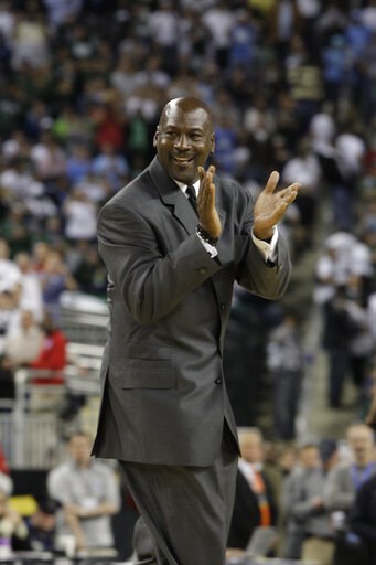 (AP Photo/Paul Sancya, File). File-This April 6, 2009, file photo shows former North Carolina and NBA player Michael Jordan at halftime of the championship game at the men's NCAA Final Four college basketball tournament. It’s well-known that Jordan us...