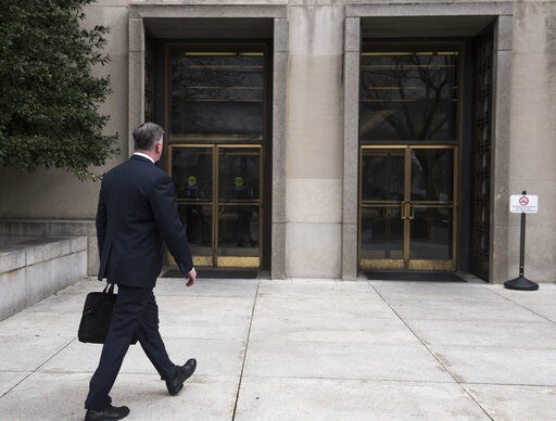 (AP Photo/Kevin Wolf). Kevin Downing, defense attorney for Paul Manafort, walks to the entrance of federal court on Wednesday, Feb. 13, 2019 in Washington. (AP Photo/Kevin Wolf). Kevin Downing, defense attorney for Paul Manafort, walks to the entrance of federal court on Wednesday, Feb. 13, 2019 in Washington.