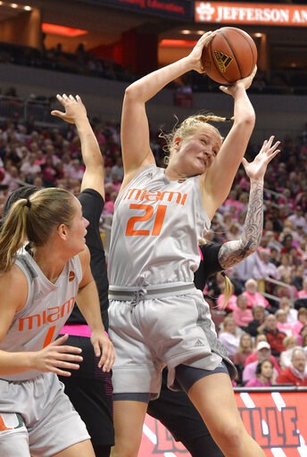Hof rallies No. 20 Miami to 79-73 win No. 2 Louisville