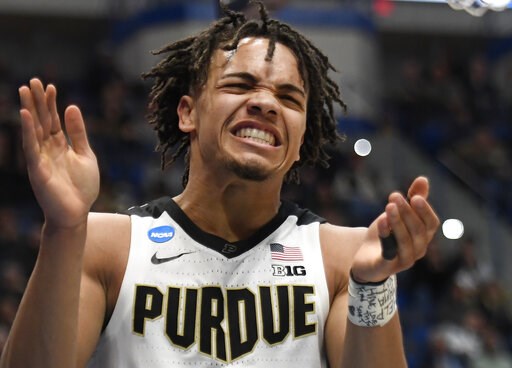 Edwards leads Purdue past ODU 61-48 in 1st round of NCAA