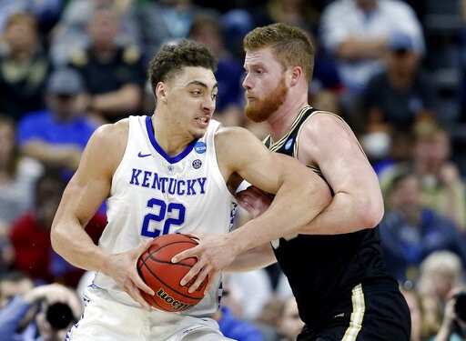 Kentucky shuts down Magee, beats Wofford 62-56 in NCAAs