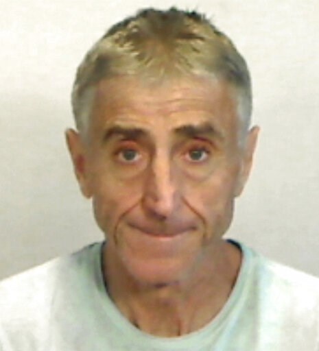 (Monroe County Sheriff's Office via AP). In this April 6, 2019, photo made available by the Monroe County Sheriff's Office, Fla., shows Francis Lippi under arrest. Key West police said Lippi was arrested on a felony charge of grand theft. Lippi recentl...