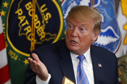 (AP Photo/Jacquelyn Martin). In this April 5, 2019 photo, President Donald Trump participates in a roundtable on immigration and border security at the U.S. Border Patrol Calexico Station in Calexico, Calif. Trump said Friday he is considering sending... (AP Photo/Jacquelyn Martin). In this April 5, 2019 photo, President Donald Trump participates in a roundtable on immigration and border security at the U.S. Border Patrol Calexico Station in Calexico, Calif. Trump said Friday he is considering sending...