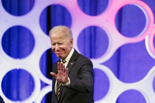 (AP Photo/Matt Rourke). In this April 11, 2019, photo, former Vice President Joe Biden departs from a forum on the opioid epidemic, at the University of Pennsylvania in Philadelphia. As he prepares to note the passing of longtime South Carolina Sen. Fr... (AP Photo/Matt Rourke). In this April 11, 2019, photo, former Vice President Joe Biden departs from a forum on the opioid epidemic, at the University of Pennsylvania in Philadelphia. As he prepares to note the passing of longtime South Carolina Sen. Fr...