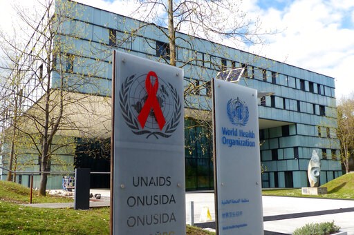 (AP Photo/Jamey Keaten). This Monday, April 8, 2019 photo shows the headquarters building of UNAIDS in Geneva. Documents obtained by The Associated Press reveal the U.N.’s AIDS agency is grappling with previously unreported allegations of financial and...
