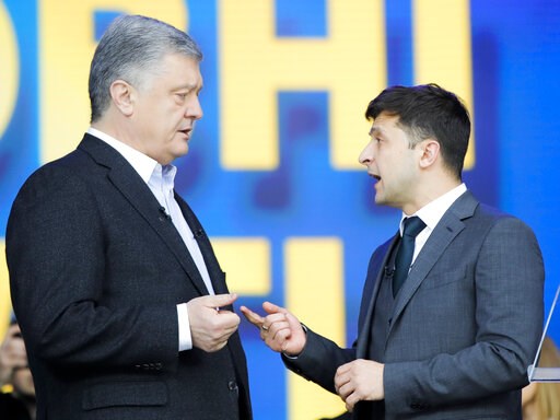 Comedian headed for landslide victory in Ukraine