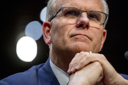 (AP Photo/Andrew Harnik, File). FILE - In this March 27, 2019 file photo, Federal Aviation Administration Acting Administrator Daniel Elwell appears before a Senate Transportation subcommittee hearing on commercial airline safety, on Capitol Hill, in W... (AP Photo/Andrew Harnik, File). FILE - In this March 27, 2019 file photo, Federal Aviation Administration Acting Administrator Daniel Elwell appears before a Senate Transportation subcommittee hearing on commercial airline safety, on Capitol Hill, in W...