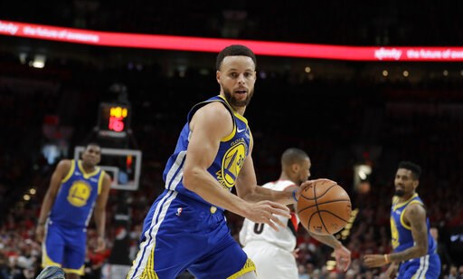 Warriors beat Blazers 119-117 in OT for NBA Finals berth