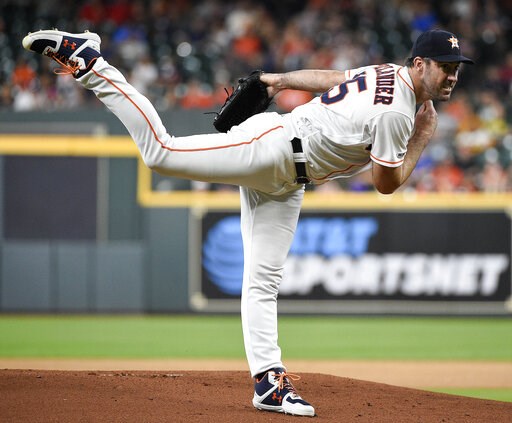 Houston's Verlander has no-hitter broken up in 7th