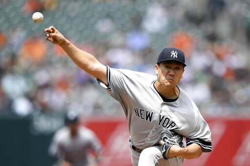 Yankees use bases-loaded walk to beat Orioles 6-5 for sweep