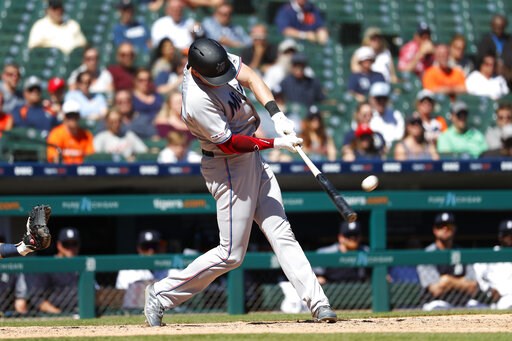 Cooper hits slam in 9th, Marlins top Tigers, 6th win in row