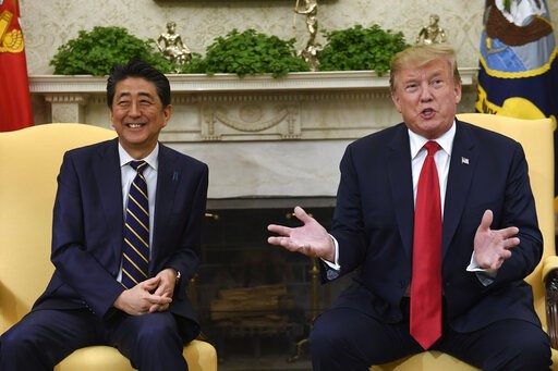 Trump opens state visit, needles Japan over trade issues