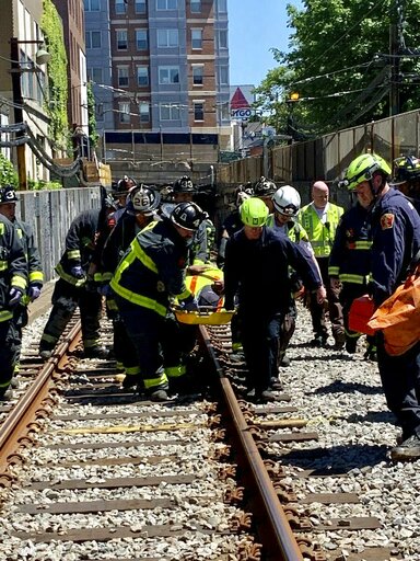 9 hospitalized when subway car derails in Boston
