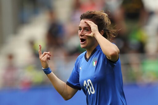 Girelli's hat trick lifts Italy into next round of World Cup