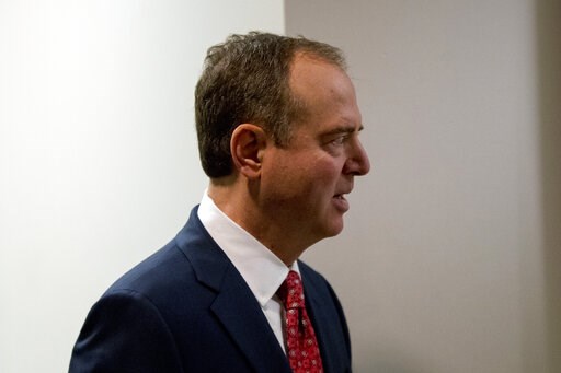(AP Photo/Andrew Harnik). Rep. Adam Schiff, D-Calif., Chairman of the House Intelligence Committee, arrives at a closed door meeting on the ongoing House impeachment inquiry into President Donald Trump on Capitol Hill in Washington, Tuesday, Nov. 5, 20... (AP Photo/Andrew Harnik). Rep. Adam Schiff, D-Calif., Chairman of the House Intelligence Committee, arrives at a closed door meeting on the ongoing House impeachment inquiry into President Donald Trump on Capitol Hill in Washington, Tuesday, Nov. 5, 20...