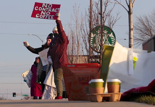 Starbucks workers strike at more than 100 US stores