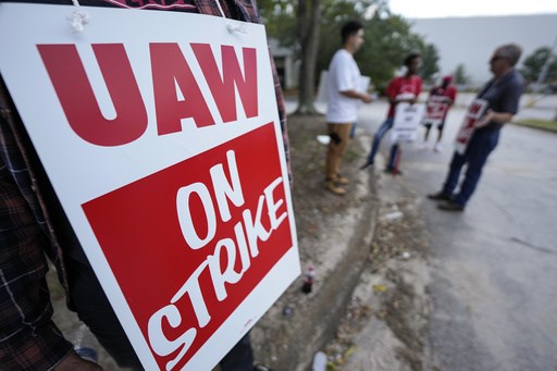 Auto workers expand their strike to 38 locations in 20 states. Biden plans visit to show support